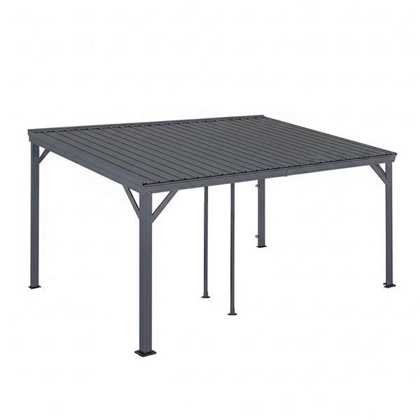 Mondawe 10 x 14-ft Metal Wall Mounted Gazebo - Grey