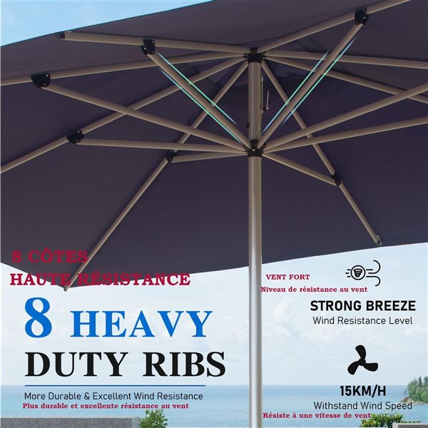 Mondawe 11-ft Patio Umbrella - Navy Blue
