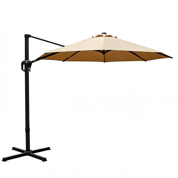 Mondawe 10-ft Octagon Patio Cantilever Umbrella - Tan