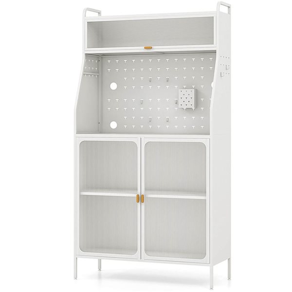 Costway White 5-Tier Metal Kitchen Baker’s Rack