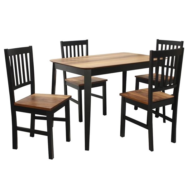 Costway 5 Pcs Mid Century Modern Dining Table Set