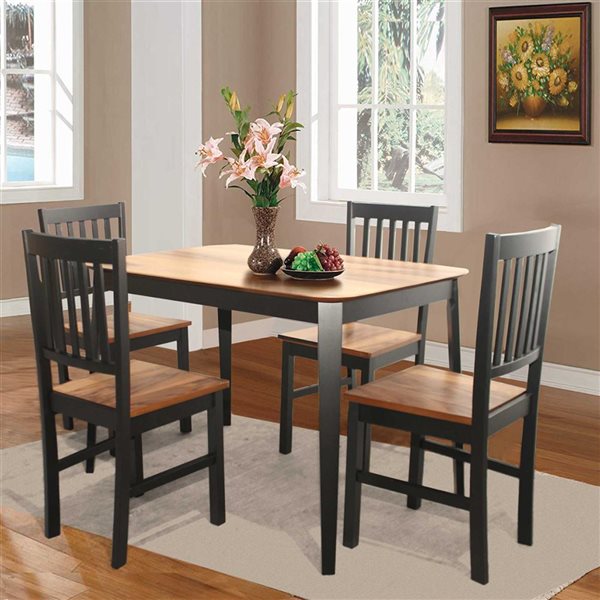 Costway 5 Pcs Mid Century Modern Dining Table Set