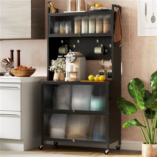 Costway Black 5-Tier Kitchen Baker’s Rack