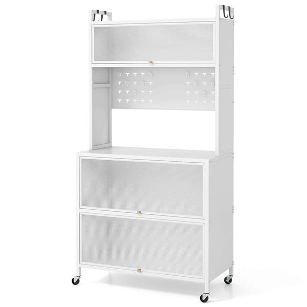 Costway White 5-Tier Kitchen Baker’s Rack