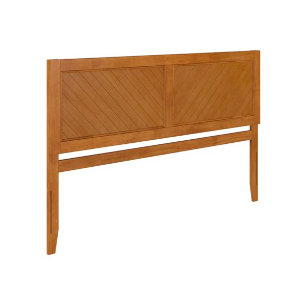 AFI Canyon King Bed Chevron Panel Headboard - Light Toffee