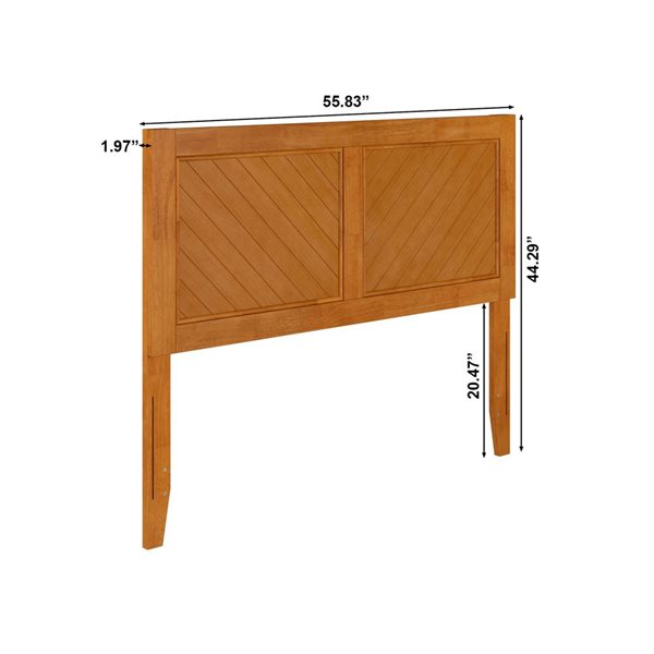 AFI Canyon Full Bed Chevron Panel Headboard - Light Toffee