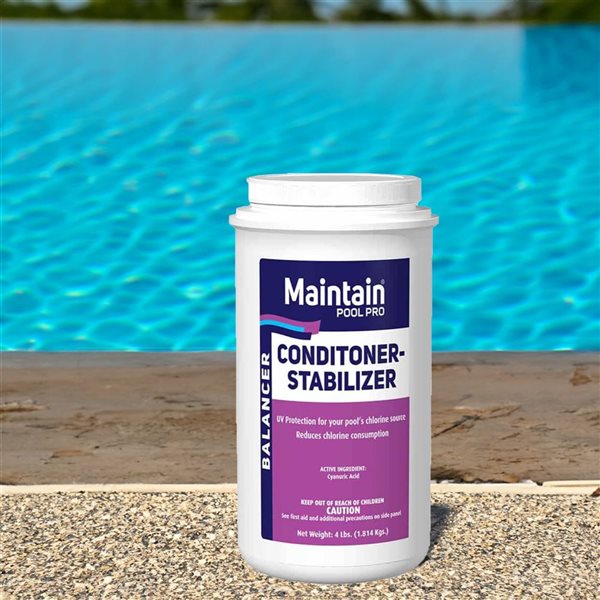 Pool Central 4‑lb Maintain Pool Pro Balancer Conditioner Stabilizer