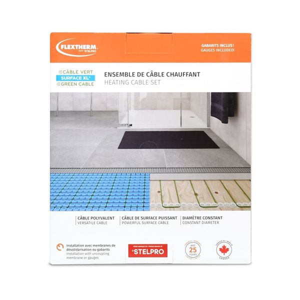 Flextherm by Stelpro 3.6 W/ft 209-ft Surface XL Green Cable 120V 758W - 54.7 to 72.5 ft² Coverage