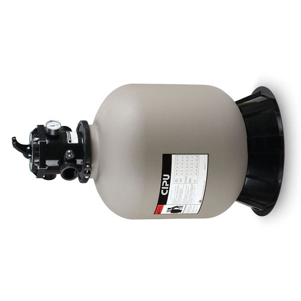 Northlight 16‑in Top‑Mount Swimming Pool Sand Filter with 6‑Way Valve