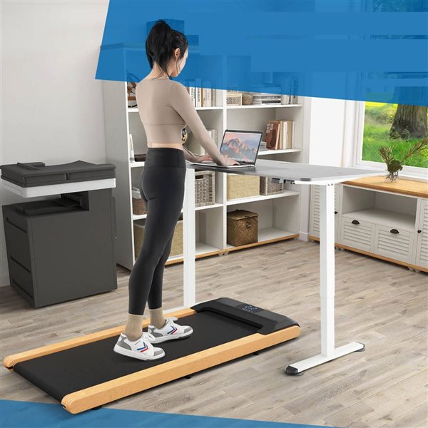 Costway 3-in-1 Walking Pad Under Desk Treadmill with Remote Smart APP Control and LED Display