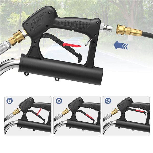 Costway 20-in Pressure Washer Surface Cleaner Stainless Steel Power Cleaner Attachment