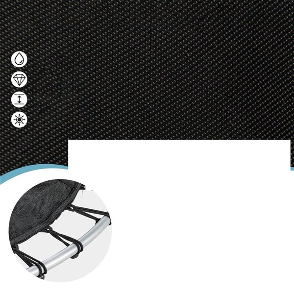 Costway 55-in Kids Trampoline Bouncing Jumping Mat Recreational Trampoline with Enclosure Net - Multicolour