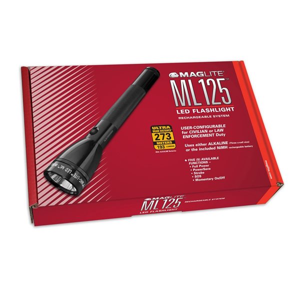 Maglite ML125 LED Rechargable Flashlight System
