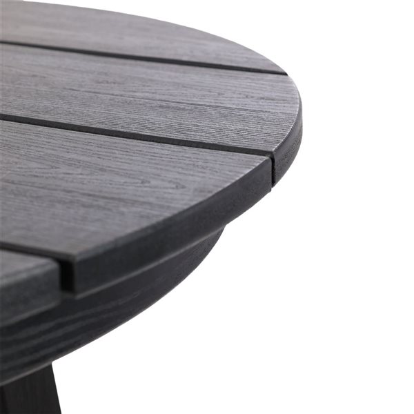 Backyard Lifestyles 42 x 32 x 32-in Black Round Bar Table