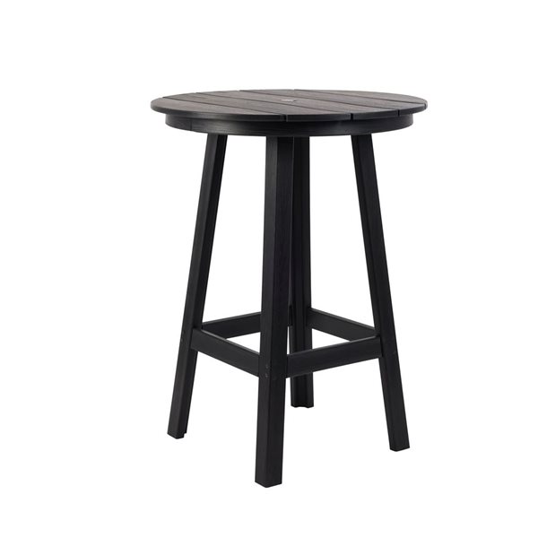 Backyard Lifestyles 42 x 32 x 32-in Black Round Bar Table