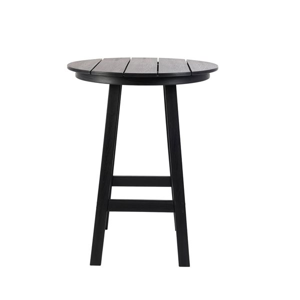 Backyard Lifestyles 42 x 32 x 32-in Black Round Bar Table