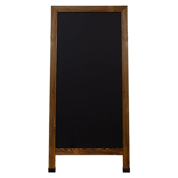 Sunnydaze Decor 57 x 27‑in Rustic Brown Chalkboard with Chalk and Eraser