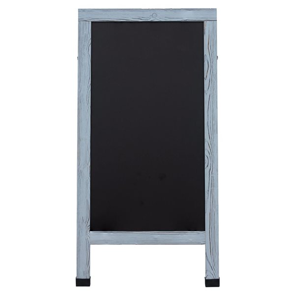 Sunnydaze Decor Graywashed A‑Frame Double Magnetic Chalkboard, 2‑Pack