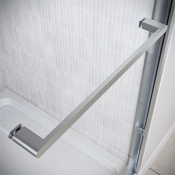 Streamline Sillaro 60 x 60-in Framed Sliding Bathtub Door w/ CrystalTech Tempered Glass - Polished Chrome