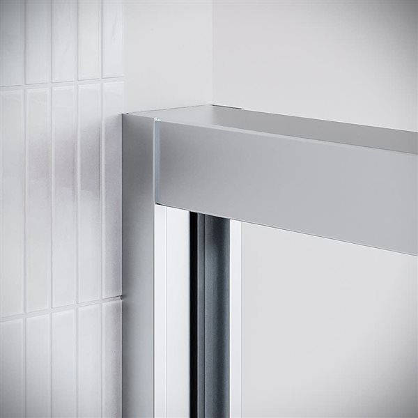 Streamline Sillaro 60 x 60-in Framed Sliding Bathtub Door w/ CrystalTech Tempered Glass - Polished Chrome