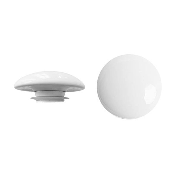 Stylish 2.75-in Pop-Up Drain w/ Ceramic Cap - White