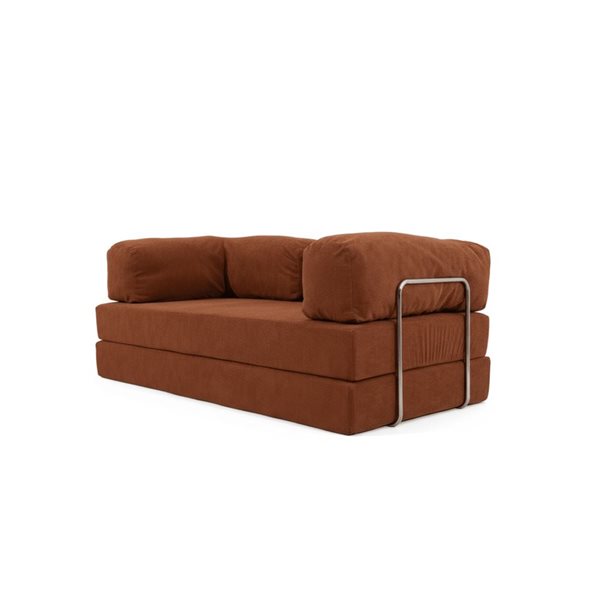 Velago Teddy 3-Seat Compressed Sofa - Orange