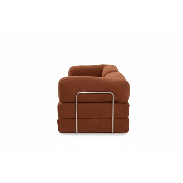 Velago Teddy 3-Seat Compressed Sofa - Orange