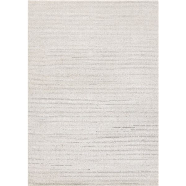 Front Facing Rug Rug Branch Solara 5 x 8-ft Contemporary Tonal/Solid Area Rug - Cream | RONA