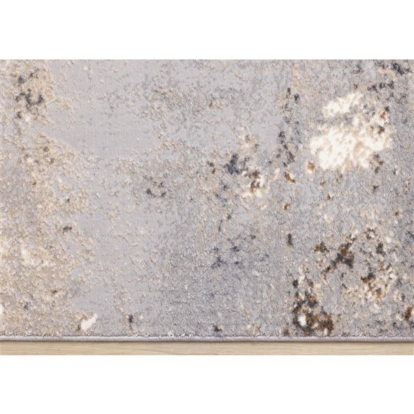 Rug Branch Zephyr 5 x 8-ft Modern Distressed Area Rug - Taupe