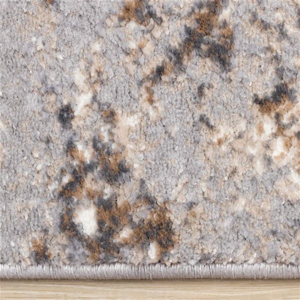 Rug Branch Zephyr 5 x 8-ft Modern Distressed Area Rug - Taupe
