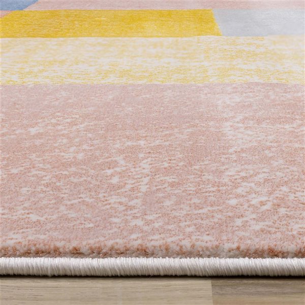 Rug Branch Vireo 5 x 8-ft Contemporary Geometric Area Rug - Yellow
