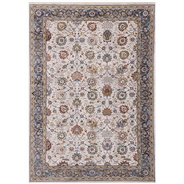 Rug Branch Orenda 5 x 8-ft Traditional Border Area Rug - Cream