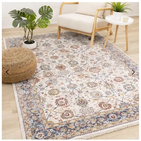 Rug Branch Orenda 5 x 8-ft Traditional Border Area Rug - Cream