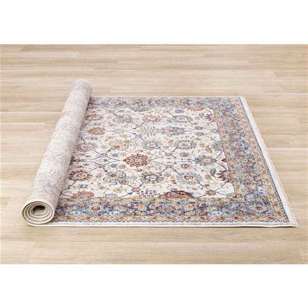 Rug Branch Orenda 5 x 8-ft Traditional Border Area Rug - Cream