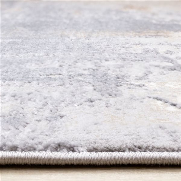 Rug Branch Zephyr 5 x 8-ft Contemporary Distressed Area Rug - Taupe