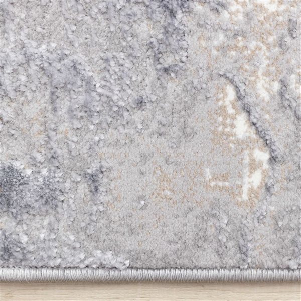 Rug Branch Zephyr 5 x 8-ft Contemporary Distressed Area Rug - Taupe