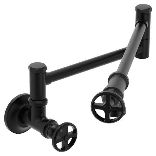 MOEN Paterson Traditional Pot Filler 2-Handle Kitchen Faucet - Black