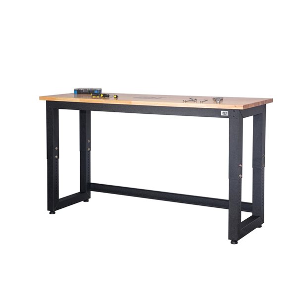 CAT RTA Garage Storage Cabinet Set w/ 1 Wall Cabinet + 36-in Shelves and 48-in Workbench