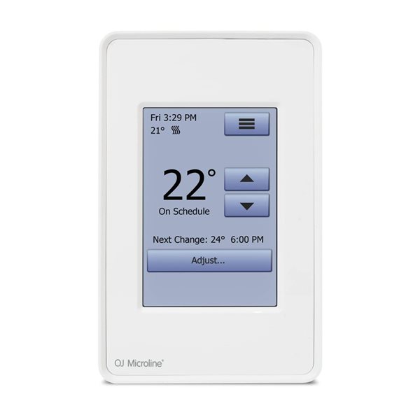 Stelpro Concerto 120V/240V Touch Screen Programmable Electronic Thermostat - 5 mA