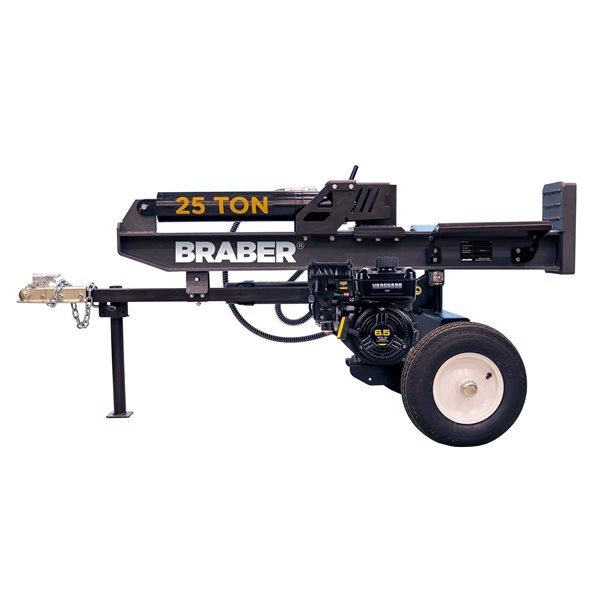 BRABER 25-ton 203-cc Horizontal and Vertical Gas Log Splitter with Vanguard® 200 Engine (6.5HP)