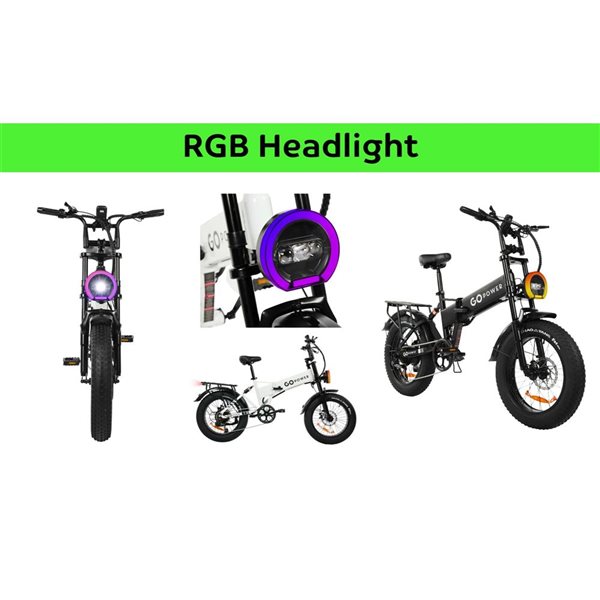 GoPowerBike GoExplore Foldable Electric Bike - Black