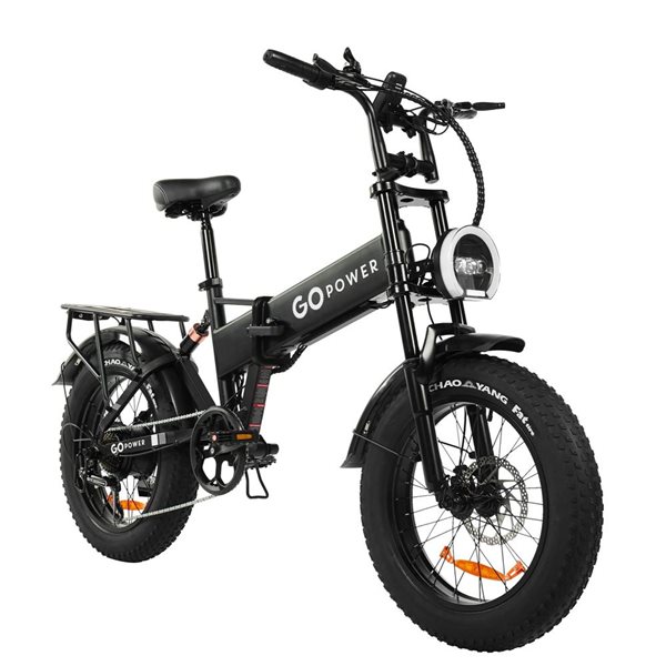 GoPowerBike GoExplore Foldable Electric Bike - Black
