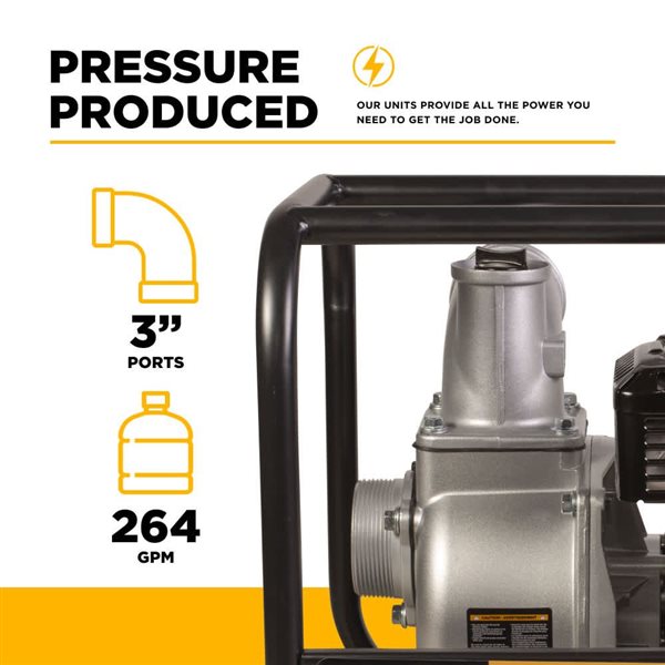 BE Power Equipment 3-in Aluminum Water Transfer Pump with Honda GX200 Engine