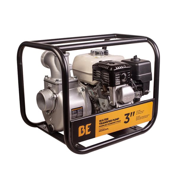 BE Power Equipment 3-in Aluminum Water Transfer Pump with Honda GX200 Engine