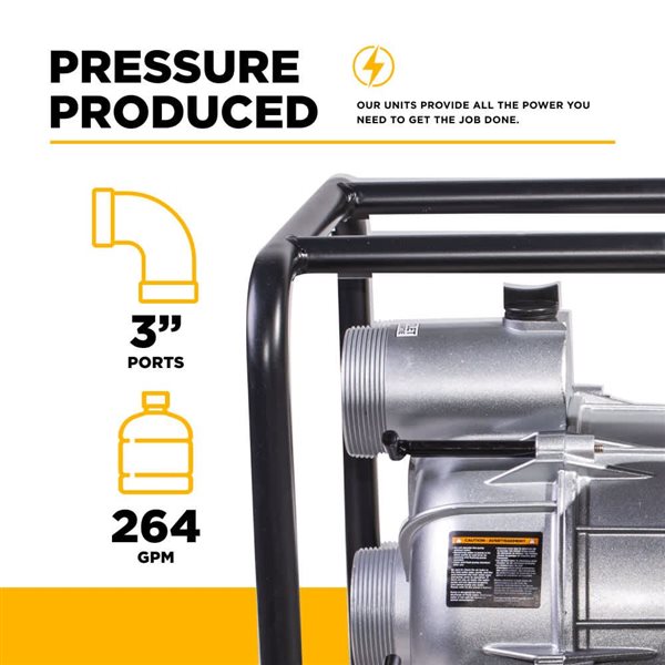 BE Power Equipment 3-in Aluminum Semi-Trash Transfer Pump with Honda GX200 Engine