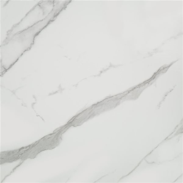 Dundee Deco 17‑ft² 24‑in x 9‑ft White, Grey Veins Faux Marble Peel & Stick Wallpaper Panel