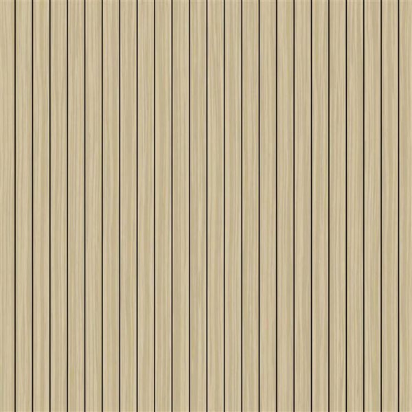 Dundee Deco 17-ft² 24-in x 9-ft Light Brown Faux Slat Peel & Stick Textured Wallpaper Panel