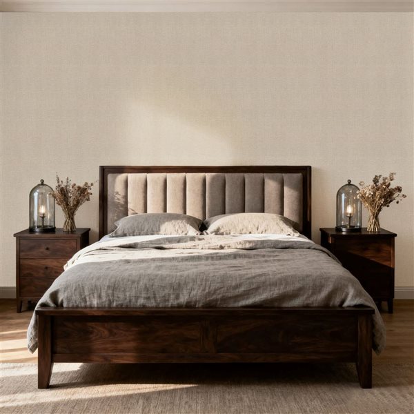 Dundee Deco 18‑ft² 24‑in x 9‑ft Pale Beige Faux Fabric Peel & Stick Textured Wallpaper Panel