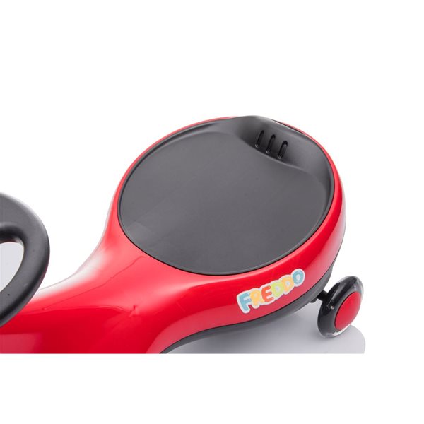 Freddo Swing Car w/ Flashing Lights - Red