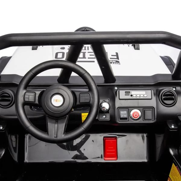 Freddo 24 V Jeep Freddo Raider 2-Seat Electric Ride on Car for Kids - White